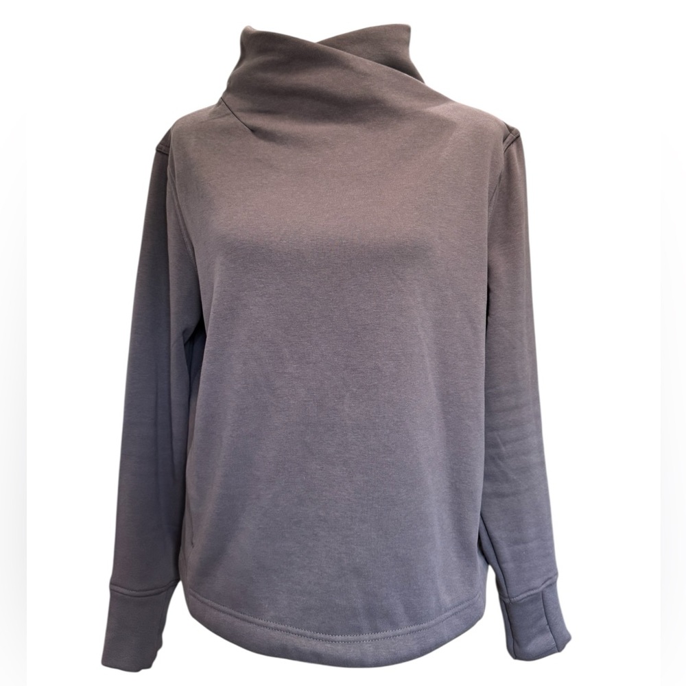 Mock Neck Gray Women's Sweater